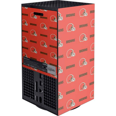 NFL Cleveland Browns Blitz Series XBox Series X Digital Edition Console Skin