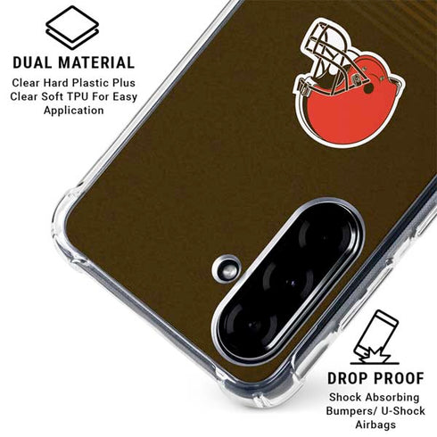 NFL Cleveland Browns Breakaway Galaxy A36 5G Clear Case
