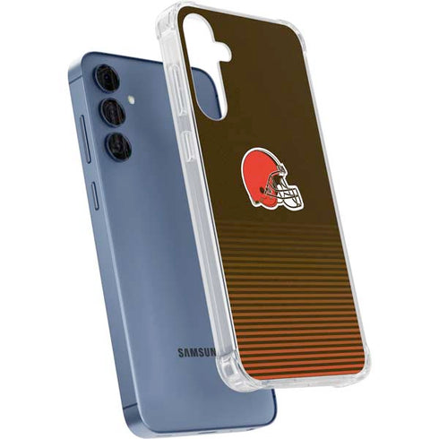 NFL Cleveland Browns Breakaway Galaxy A55 5G Clear Case