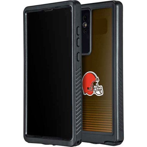 NFL Cleveland Browns Breakaway Galaxy S24 Ultra Waterproof Case