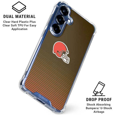 NFL Cleveland Browns Breakaway Galaxy S25 Plus Clear Case
