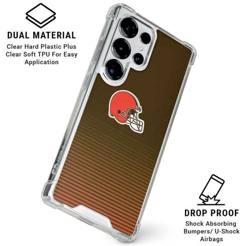 NFL Cleveland Browns Breakaway Galaxy S25 Ultra Clear Case