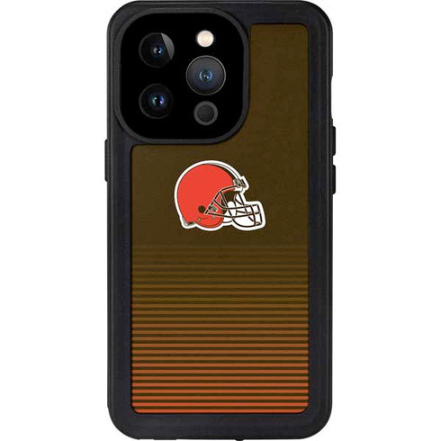 NFL Cleveland Browns Breakaway iPhone 15 Pro Waterproof Case