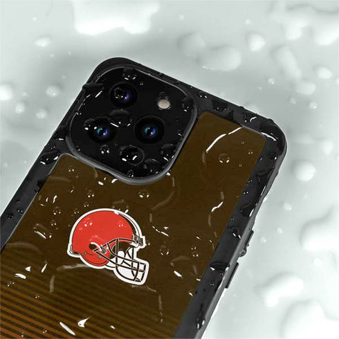 NFL Cleveland Browns Breakaway iPhone 15 Pro Waterproof Case