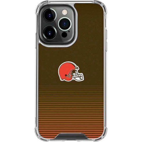 NFL Cleveland Browns Breakaway iPhone 16 Pro Clear Case