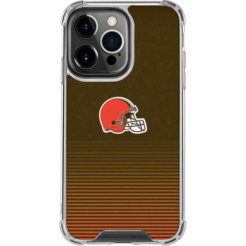 NFL Cleveland Browns Breakaway iPhone 16 Pro Max Clear Case