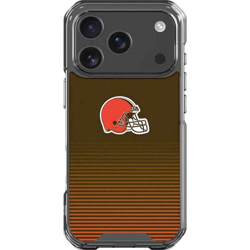 NFL Cleveland Browns Breakaway iPhone 18 Pro Clear Case