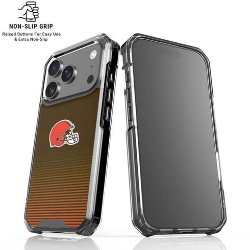 NFL Cleveland Browns Breakaway iPhone 18 Pro Clear Case