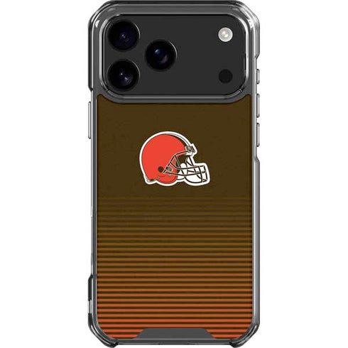NFL Cleveland Browns Breakaway iPhone 18 Pro Max Clear Case
