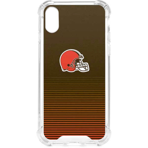 NFL Cleveland Browns Breakaway iPhone XS Clear Case
