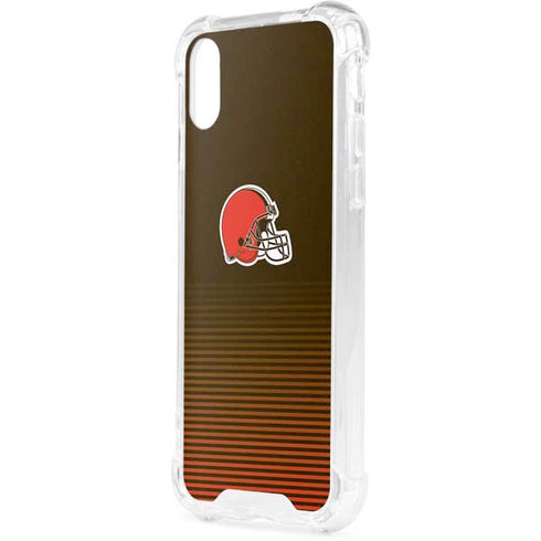 NFL Cleveland Browns Breakaway iPhone XS Clear Case