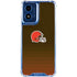 NFL Cleveland Browns Breakaway Moto G 5G (2024) Clear Case