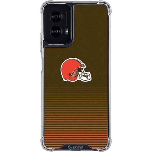 NFL Cleveland Browns Breakaway Moto G Power 5G (2024) Clear Case