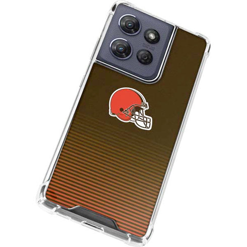 NFL Cleveland Browns Breakaway Moto G Stylus 5G (2025) Clear Case