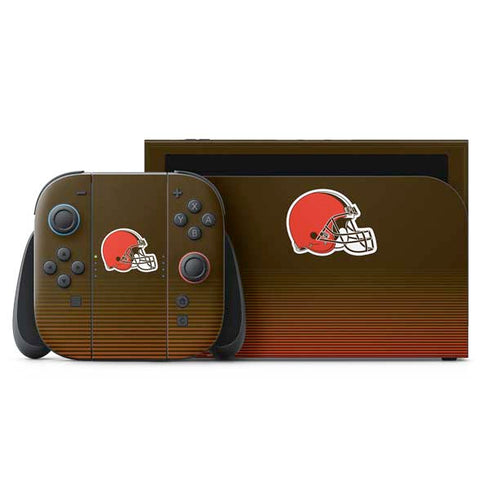 NFL Cleveland Browns Breakaway Nintendo Switch 2 (2025) with Joy-Con Skin