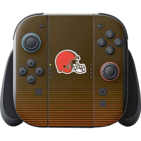 NFL Cleveland Browns Breakaway Nintendo Switch 2 (2025) with Joy-Con Skin
