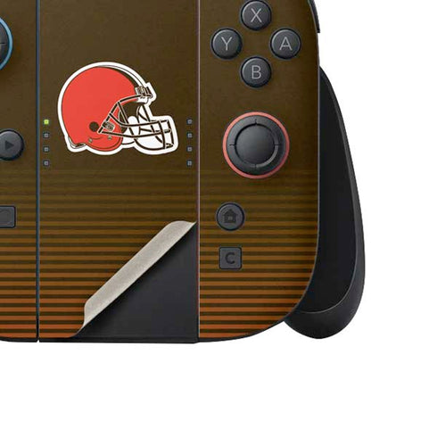 NFL Cleveland Browns Breakaway Nintendo Switch 2 (2025) Joy-Con Controller Skin