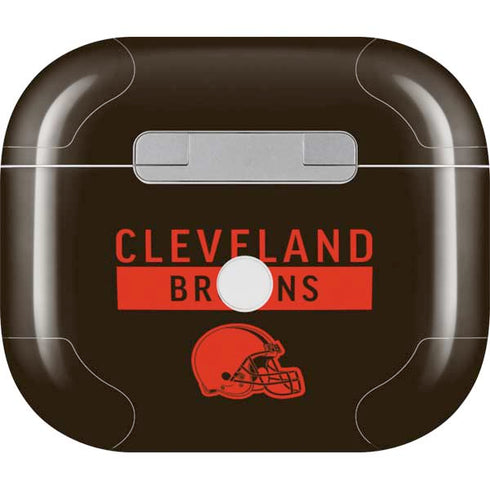 NFL Cleveland Browns Brown Performance Series Apple AirPods (3rd Gen 2021) Skin