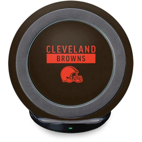 NFL Cleveland Browns Brown Performance Series Fast Charge Wireless Charging Stand Skin