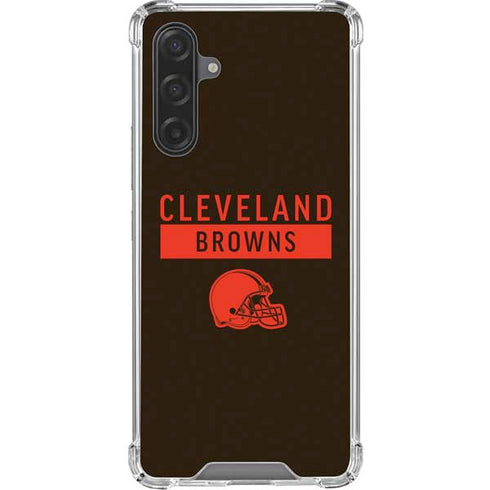 NFL Cleveland Browns Brown Performance Series Galaxy A17 Clear Case