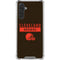 NFL Cleveland Browns Brown Performance Series Galaxy A17 Clear Case