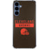 NFL Cleveland Browns Brown Performance Series Galaxy A35 5G Clear Case