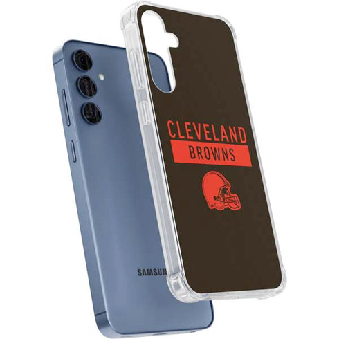 NFL Cleveland Browns Brown Performance Series Galaxy A35 5G Clear Case