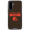 NFL Cleveland Browns Brown Performance Series Galaxy A36 5G Clear Case