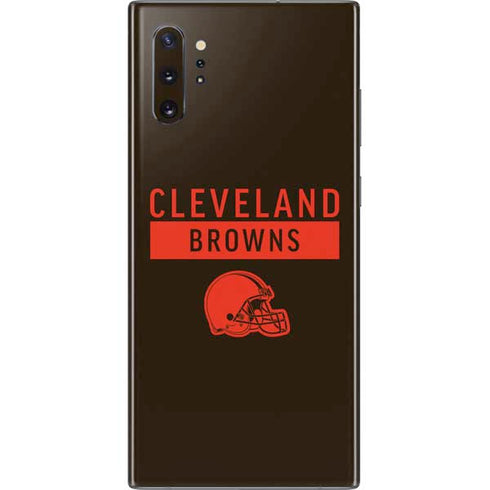 NFL Cleveland Browns Brown Performance Series Galaxy Note 10 Plus Skin
