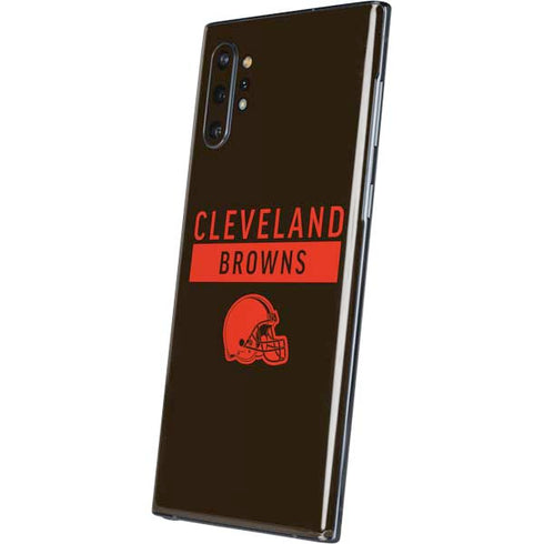 NFL Cleveland Browns Brown Performance Series Galaxy Note 10 Plus Skin