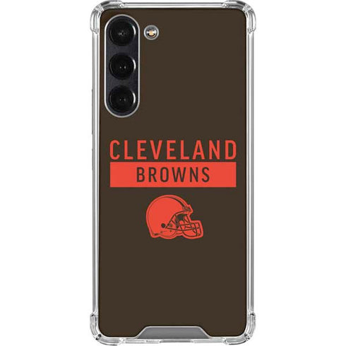 NFL Cleveland Browns Brown Performance Series Galaxy S24 FE Clear Case
