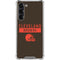 NFL Cleveland Browns Brown Performance Series Galaxy S24 FE Clear Case