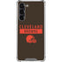 NFL Cleveland Browns Brown Performance Series Galaxy S24 FE Clear Case