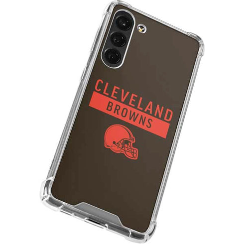 NFL Cleveland Browns Brown Performance Series Galaxy S24 FE Clear Case