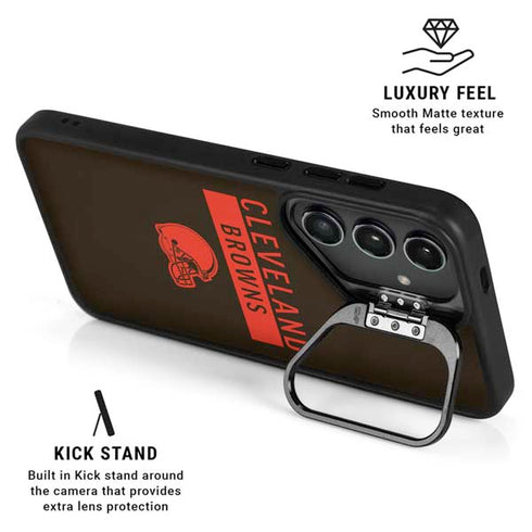 NFL Cleveland Browns Brown Performance Series Galaxy S25 Kickstand Case
