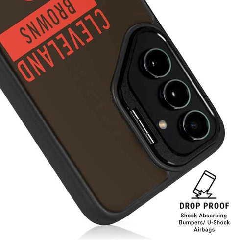 NFL Cleveland Browns Brown Performance Series Galaxy S25 Kickstand Case