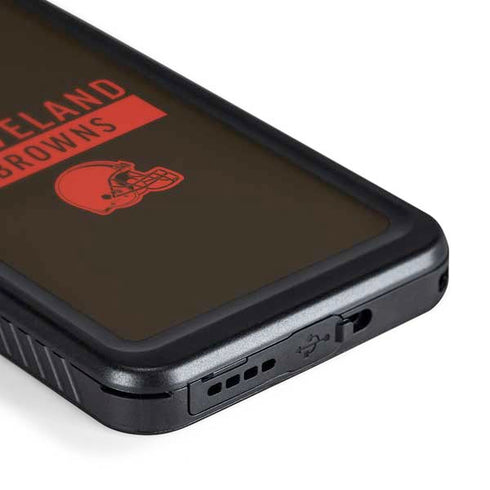 NFL Cleveland Browns Brown Performance Series Galaxy S24 Plus Waterproof Case
