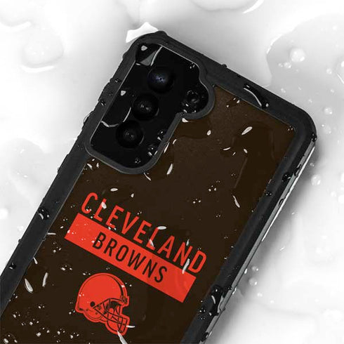 NFL Cleveland Browns Brown Performance Series Galaxy S24 Plus Waterproof Case