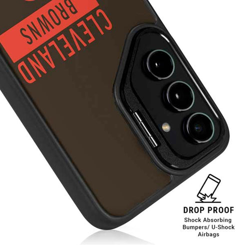 NFL Cleveland Browns Brown Performance Series Galaxy S24 Ultra Kickstand Case