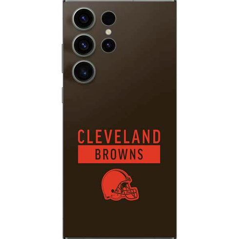 NFL Cleveland Browns Brown Performance Series Galaxy S25 Ultra Skin