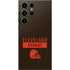 NFL Cleveland Browns Brown Performance Series Galaxy S24 Ultra Skin