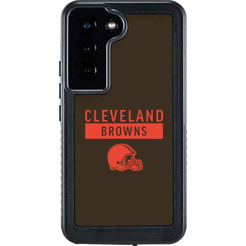 NFL Cleveland Browns Brown Performance Series Galaxy S24 Waterproof Case
