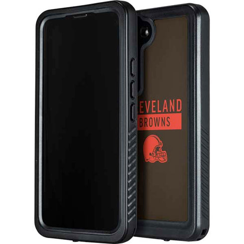 NFL Cleveland Browns Brown Performance Series Galaxy S24 Waterproof Case