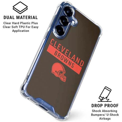 NFL Cleveland Browns Brown Performance Series Galaxy S25 Clear Case