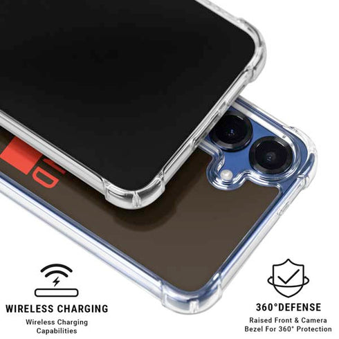 NFL Cleveland Browns Brown Performance Series Galaxy S25 Plus Clear Case