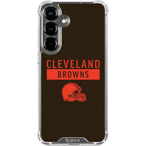 NFL Cleveland Browns Brown Performance Series Galaxy S26 Clear Case