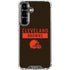 NFL Cleveland Browns Brown Performance Series Galaxy S26 Plus Clear Case