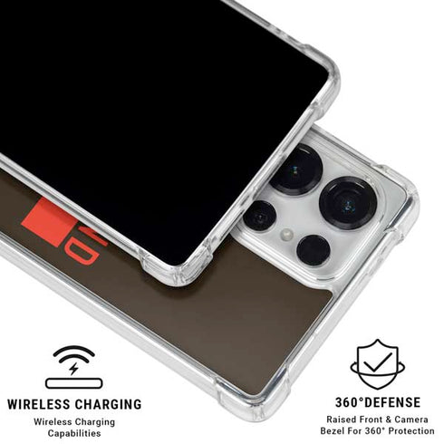 NFL Cleveland Browns Brown Performance Series Galaxy S26 Ultra Clear Case