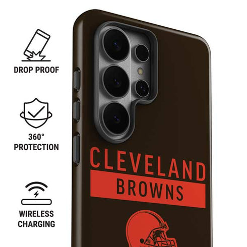NFL Cleveland Browns Brown Performance Series Galaxy S26 Ultra Impact Case
