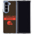 NFL Cleveland Browns Brown Performance Series Galaxy Z Fold5 5G Clear Case